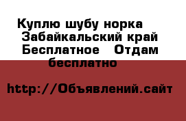 Куплю шубу норка . - Забайкальский край Бесплатное » Отдам бесплатно   